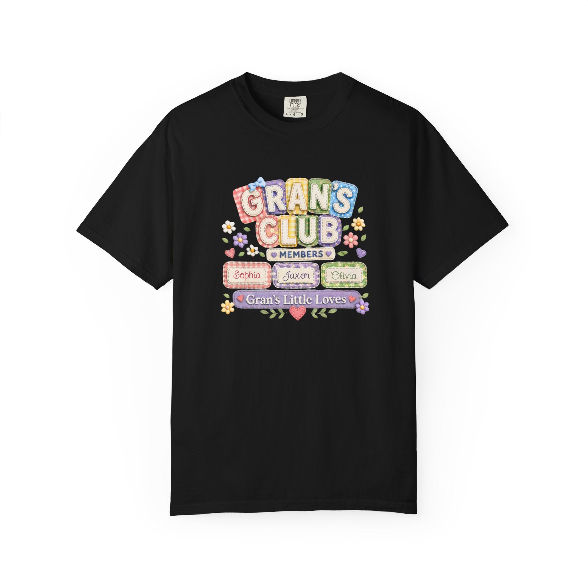 Grans Club T-Shirt – Personalized ‘Grans Club’ Family Names Tee