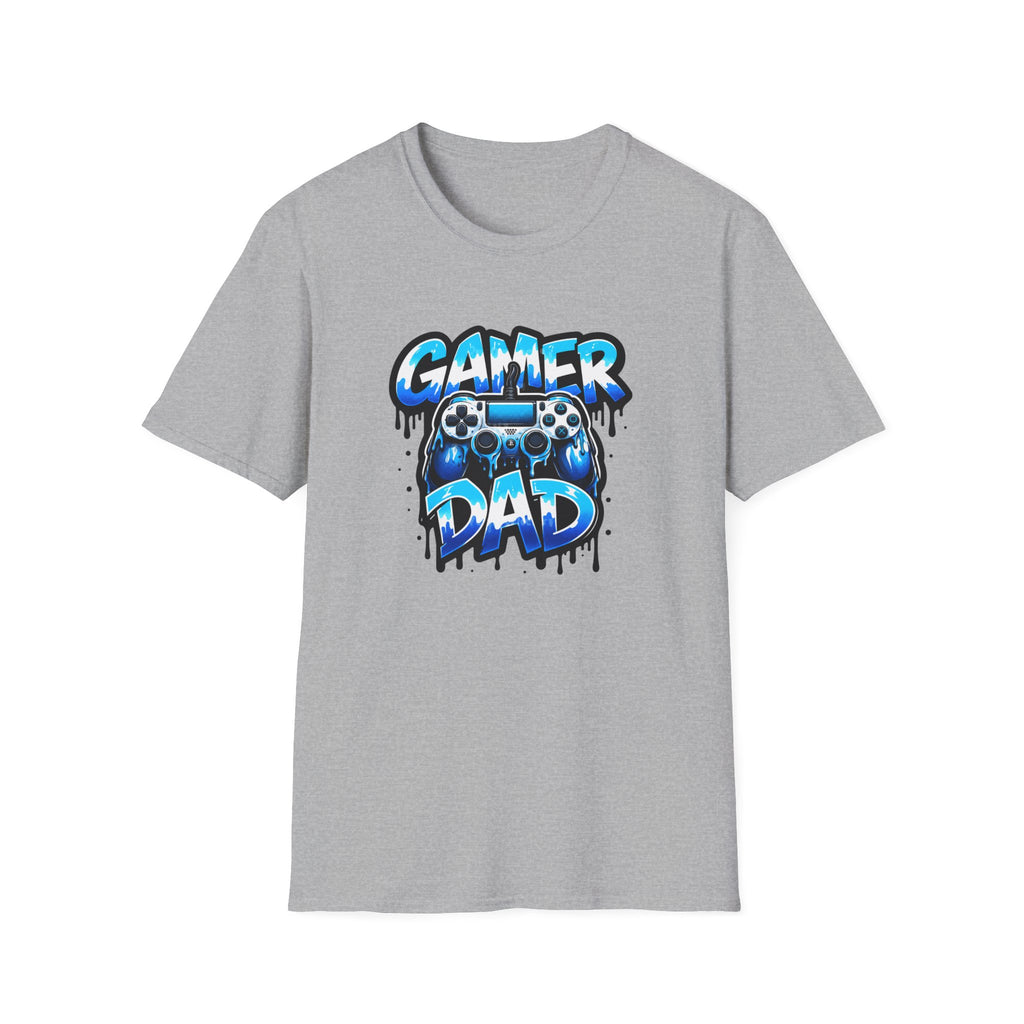 Gamer Dad T-Shirt — Blue Controller T-shirt