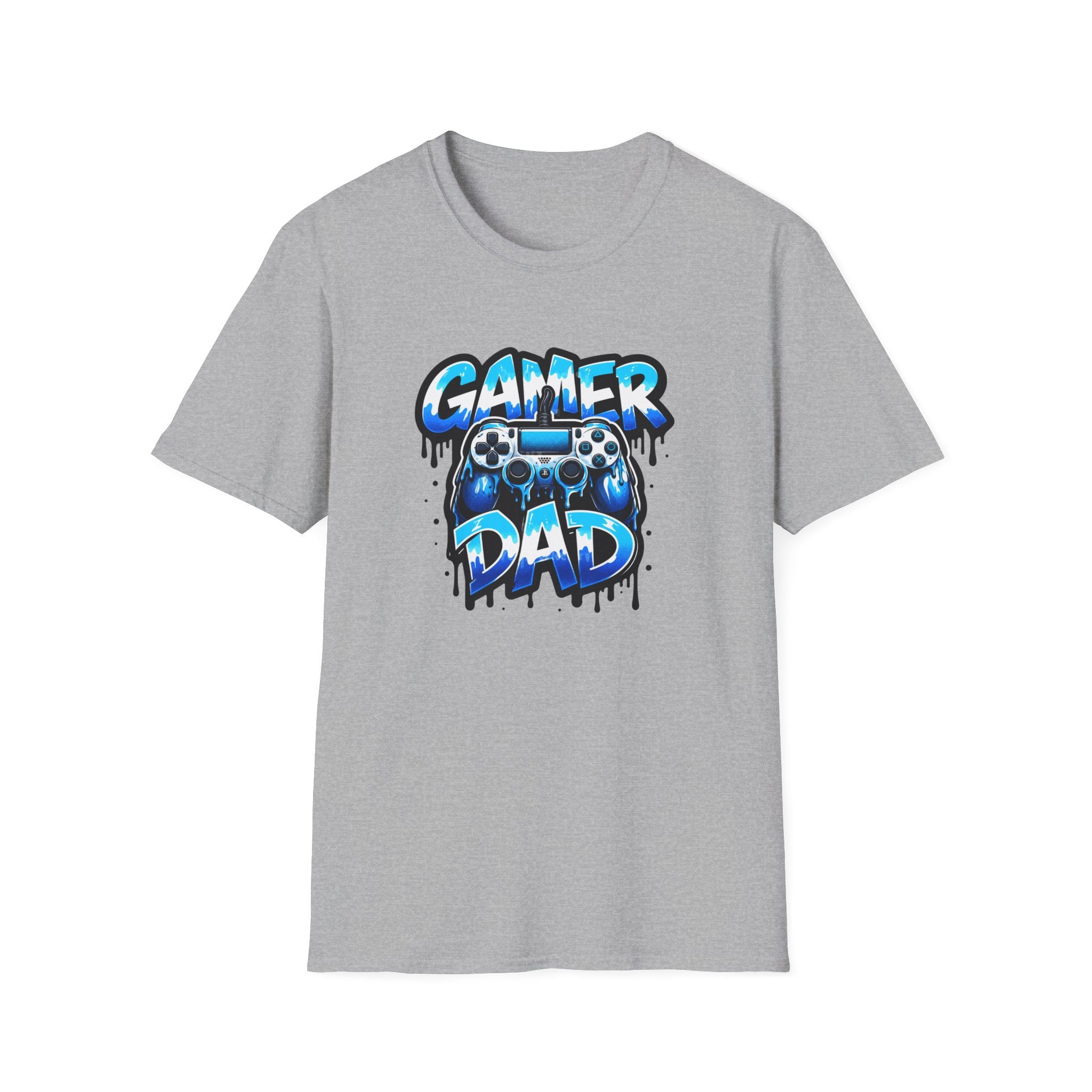 Gamer Dad T-Shirt — Blue Controller T-shirt
