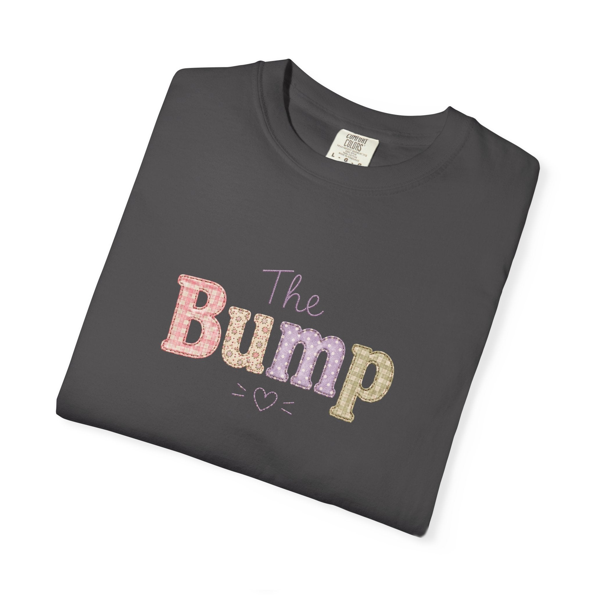 Maternity T-Shirt — 'The Bump' Pastel Vintage Graphic Tee