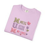 MUM Acronym Heart Graphic T-Shirt — "Mess Utter Chaos My Loves" Mother's Day Tee