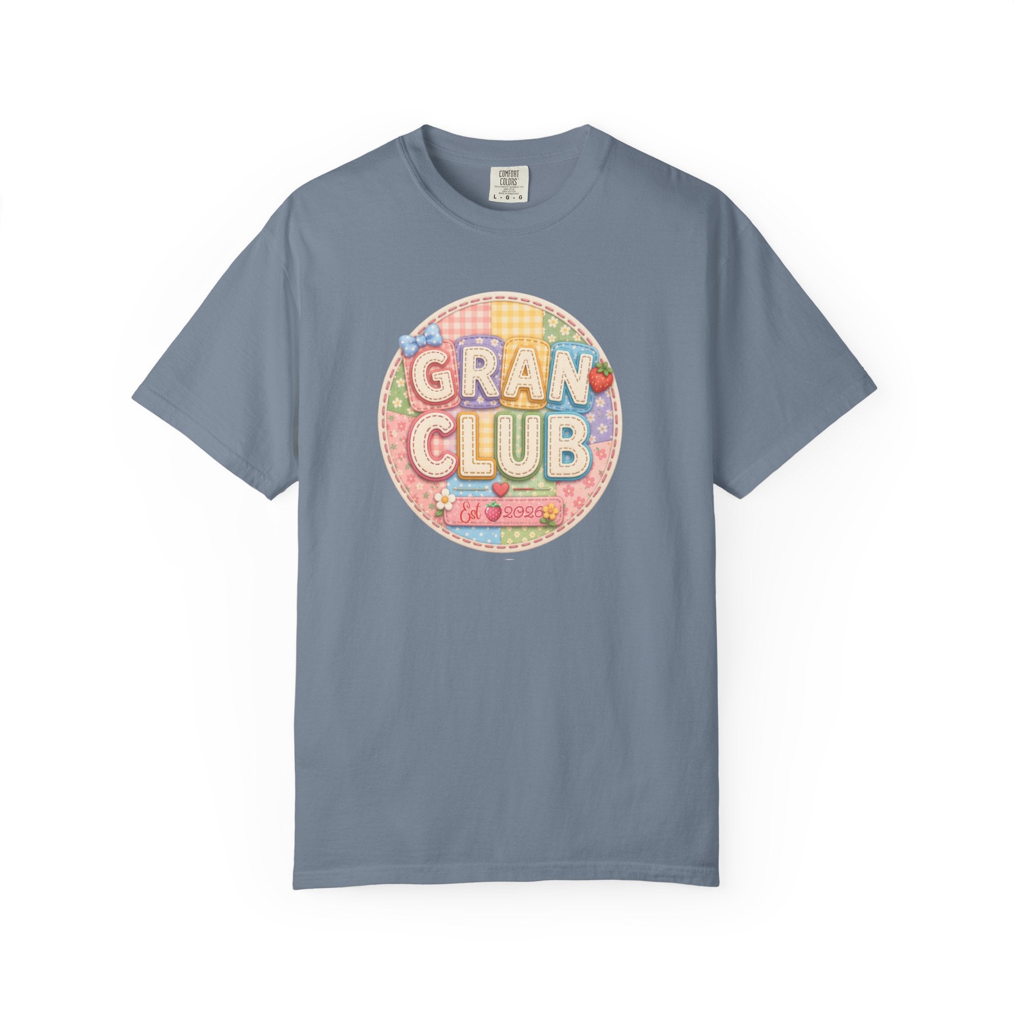 Gran Club Graphic T-Shirt — Retro Pastel Circle Design