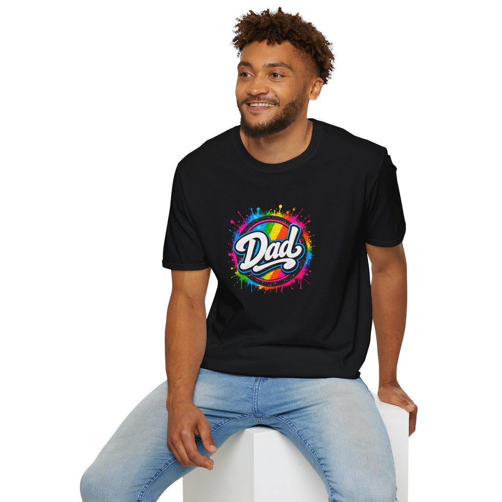 Dad Rainbow Graphic T-Shirt