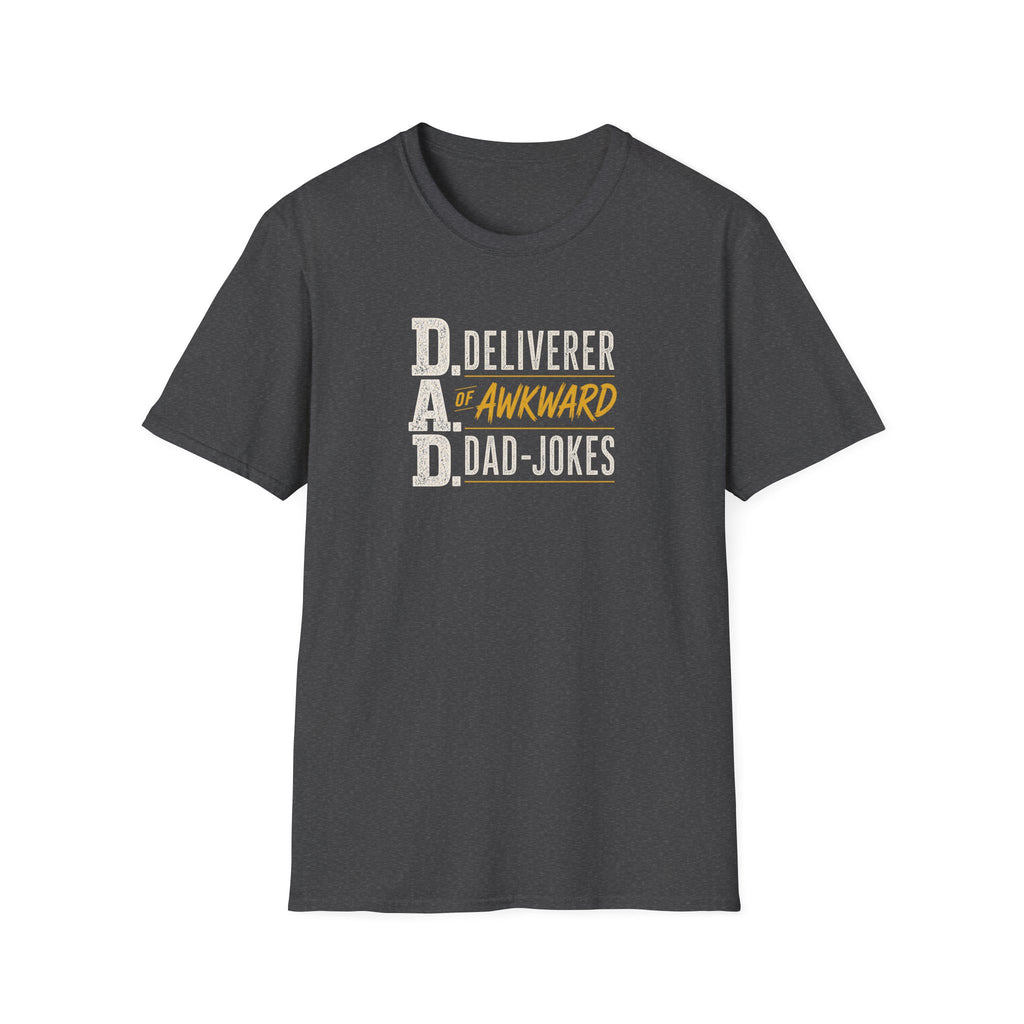 Dad T‑Shirt — D.A.D. "Deliverer of Awkward Dad‑Jokes" Funny Fathers Day Tee