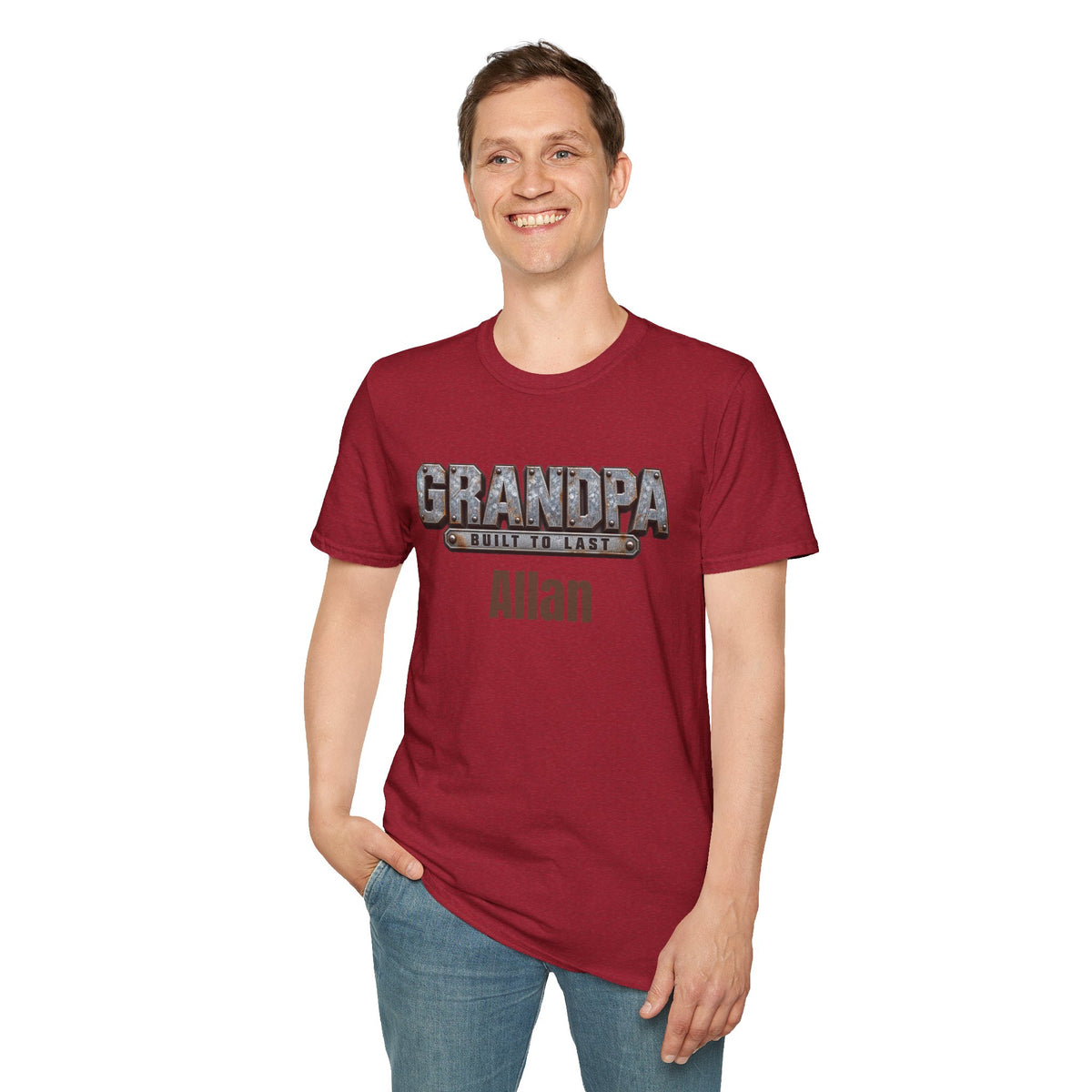 Grandpa "Built to Last" T-Shirt — Personalise