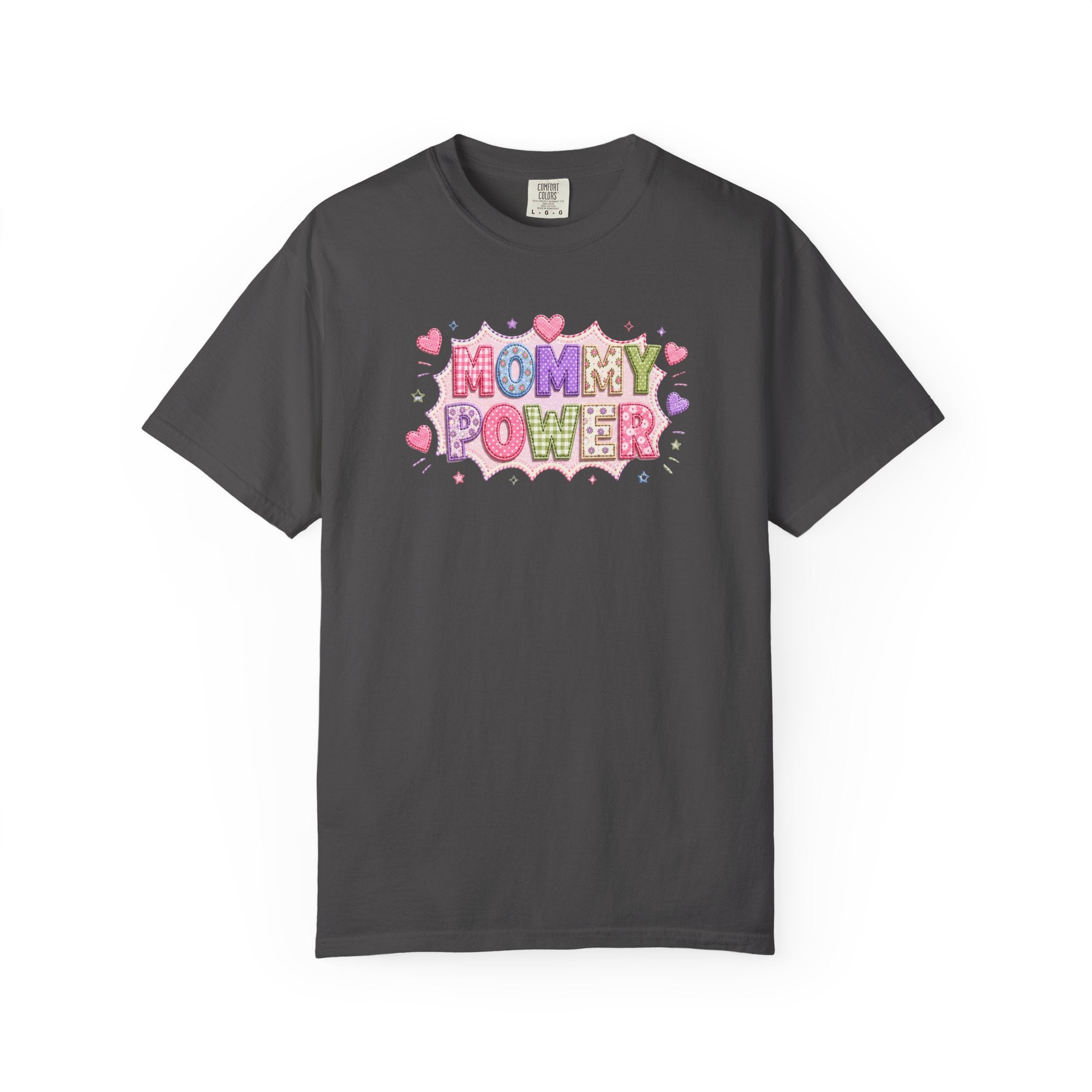 Mommy Power T-Shirt — Cute Heart Graphic Tee for Moms, Mother’s Day Gift