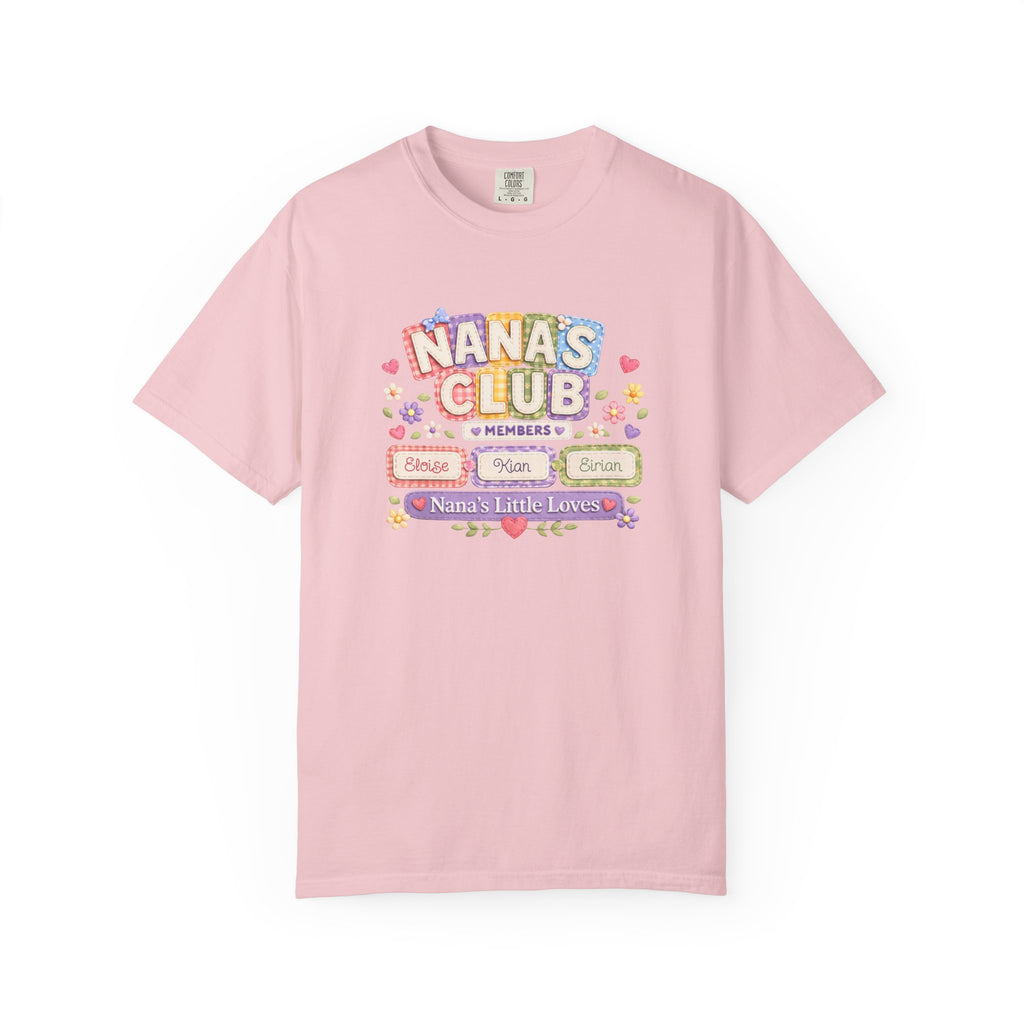 Nana's Club T-Shirt — 'Nana's Little Loves' Cute Floral Grandma Tee