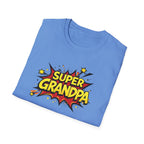 Super Grandpa T-Shirt – Comic Book Retro Graphic Tee for Grandfathers