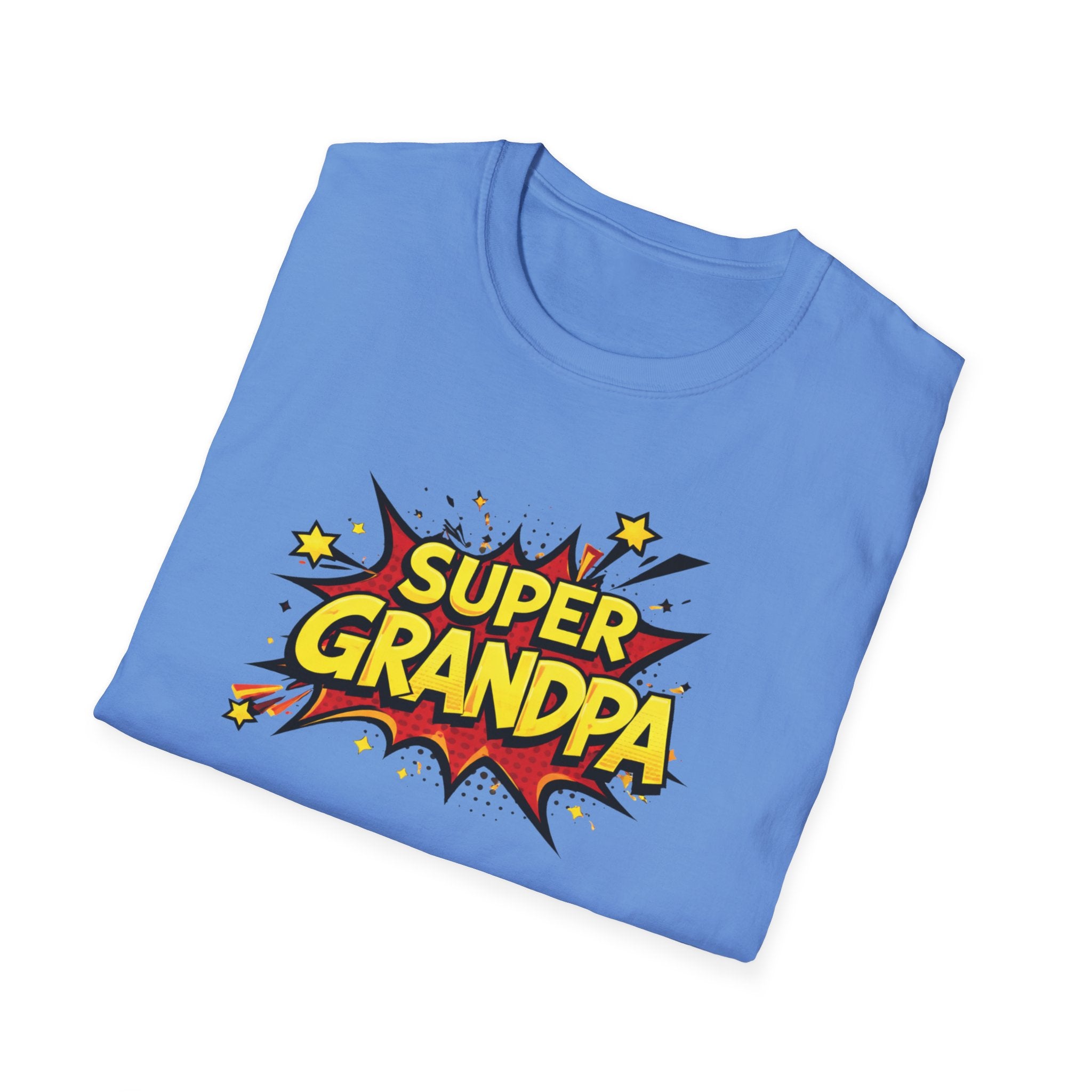 Super Grandpa T-Shirt – Comic Book Retro Graphic Tee for Grandfathers