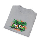 Super Papa Ireland Flag/Irish themed T-Shirt – Comic-Style Father’s Day Tee