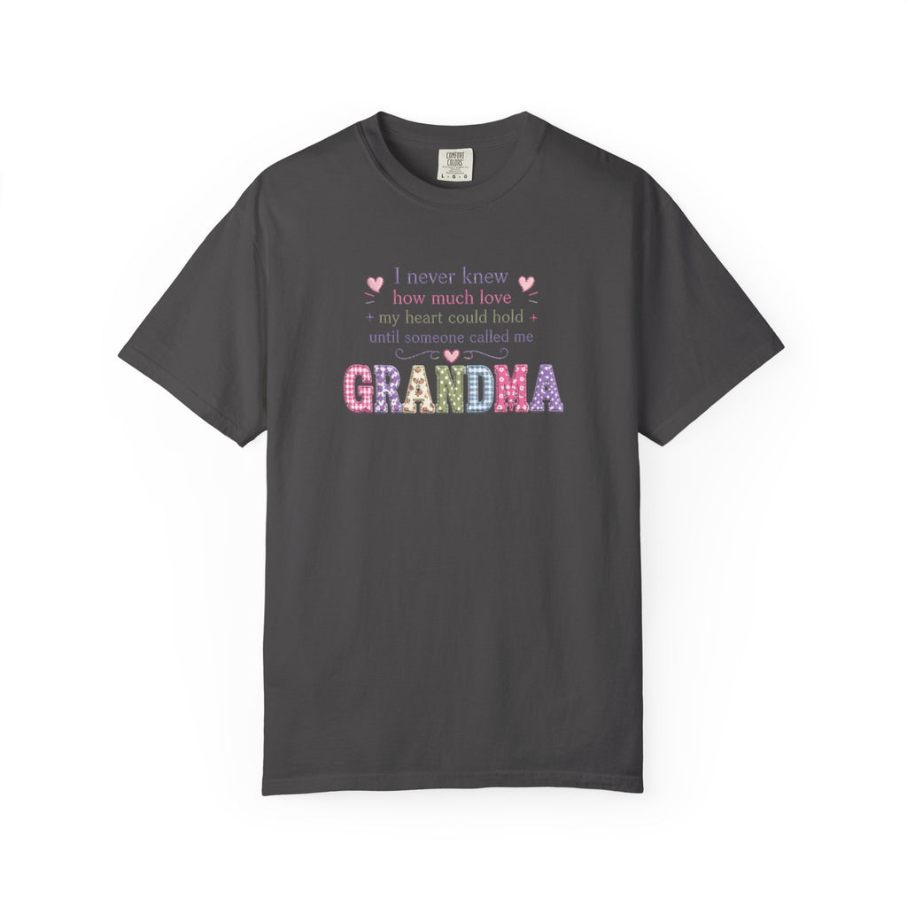 Grandma Floral Lettering T‑Shirt – "I Never Knew How Much Love" Mother's Day Gift