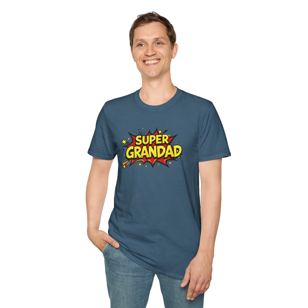 Super Grandad Comic-Style T-Shirt — Father’s Day Gift for Grandpa