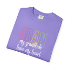 T-Shirt — "Gran my grandkids have my heart" Pastel Graphic Grandma Tee