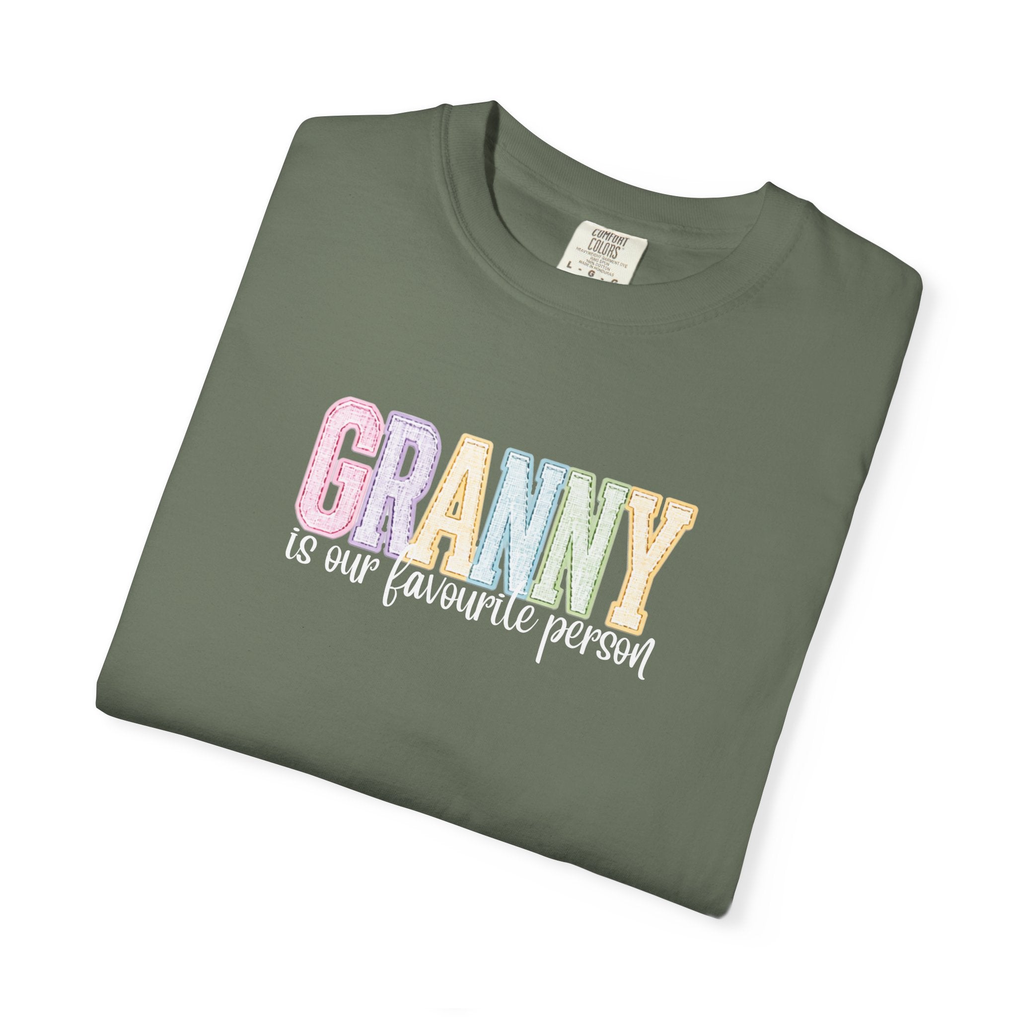 Granny Is Our Favourite Person T-Shirt — Pastel Grandma Gift Tee
