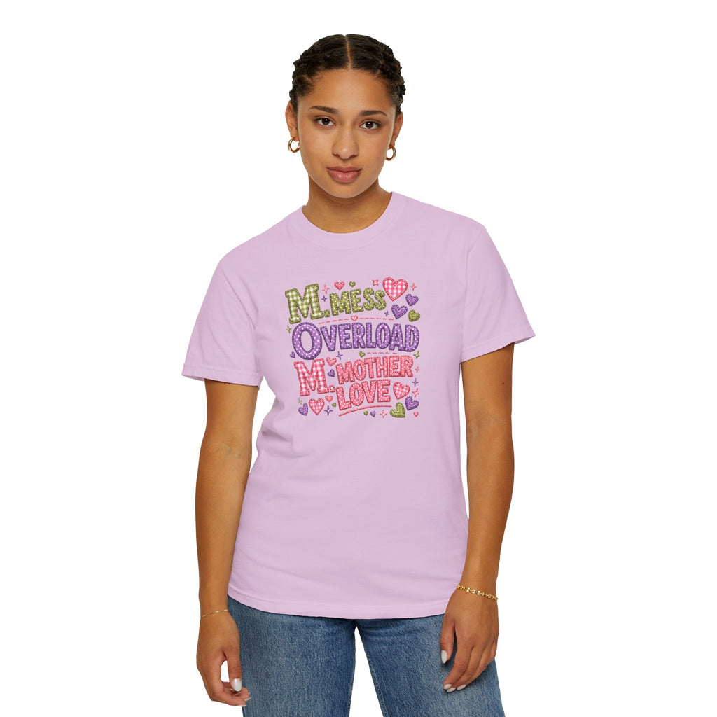 Mom Overload T-Shirt — Cute 'Mess Overload Mother Love' Mother's Day Tee
