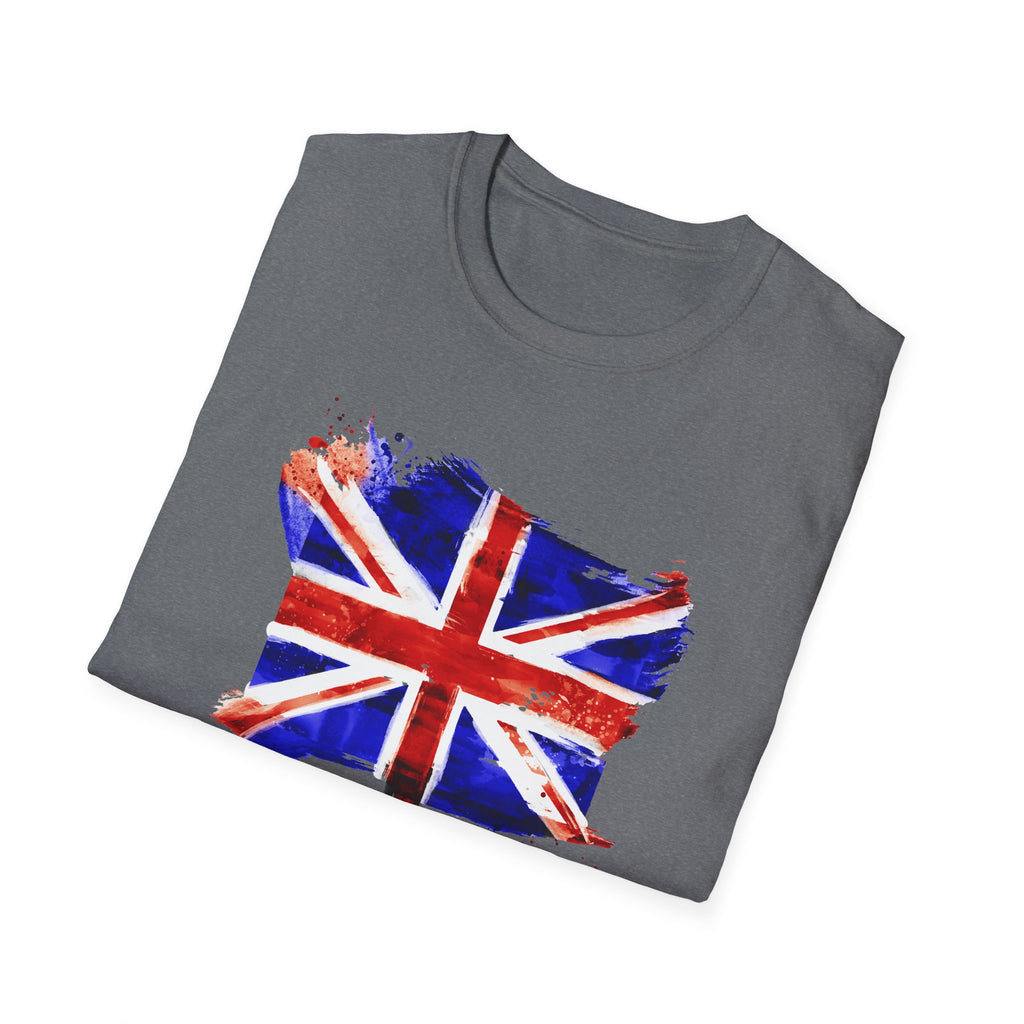 Union Jack Paint Brush UK Flag T-Shirt — British Pride Graphic Tee