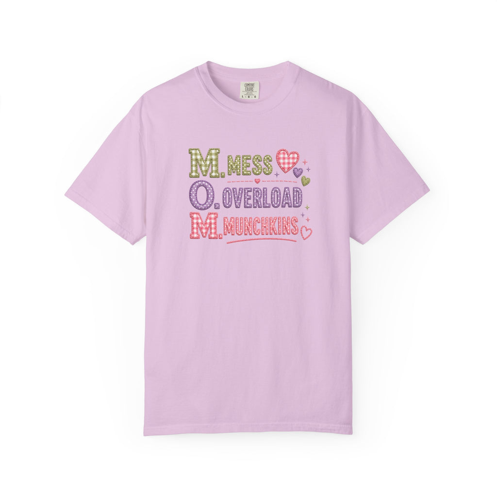 M.O.M. Graphic T-Shirt — "Mess Overload Munchkins" Cute Mom Tee