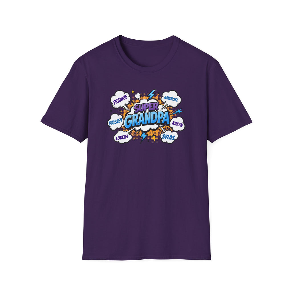 Super Grandpa Comic T-Shirt — "Super Grandpa" Funny Gift for Grandfathers