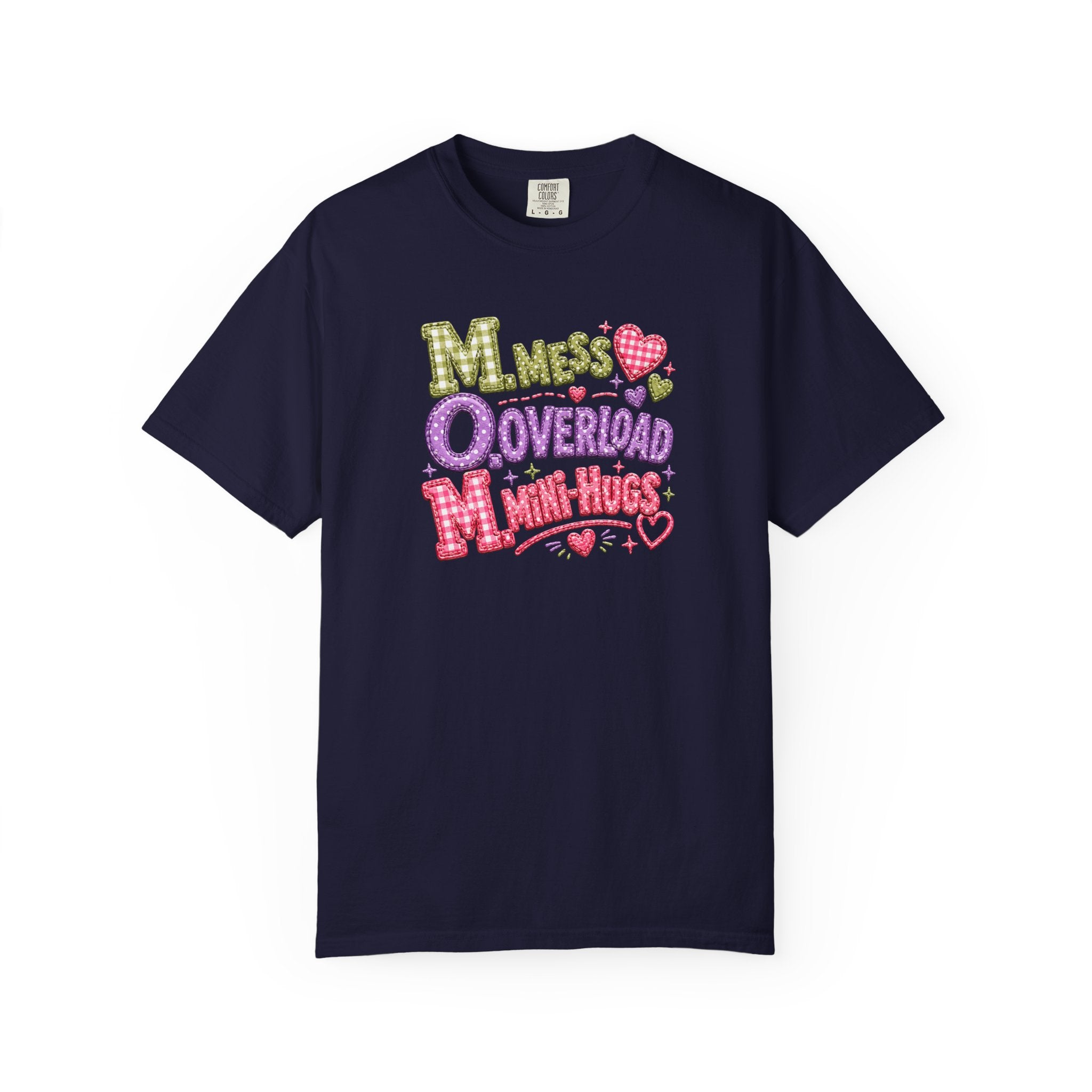 T‑Shirt — "Moms Overload Mini-Hugs" Cute Colorful Graphic Tee