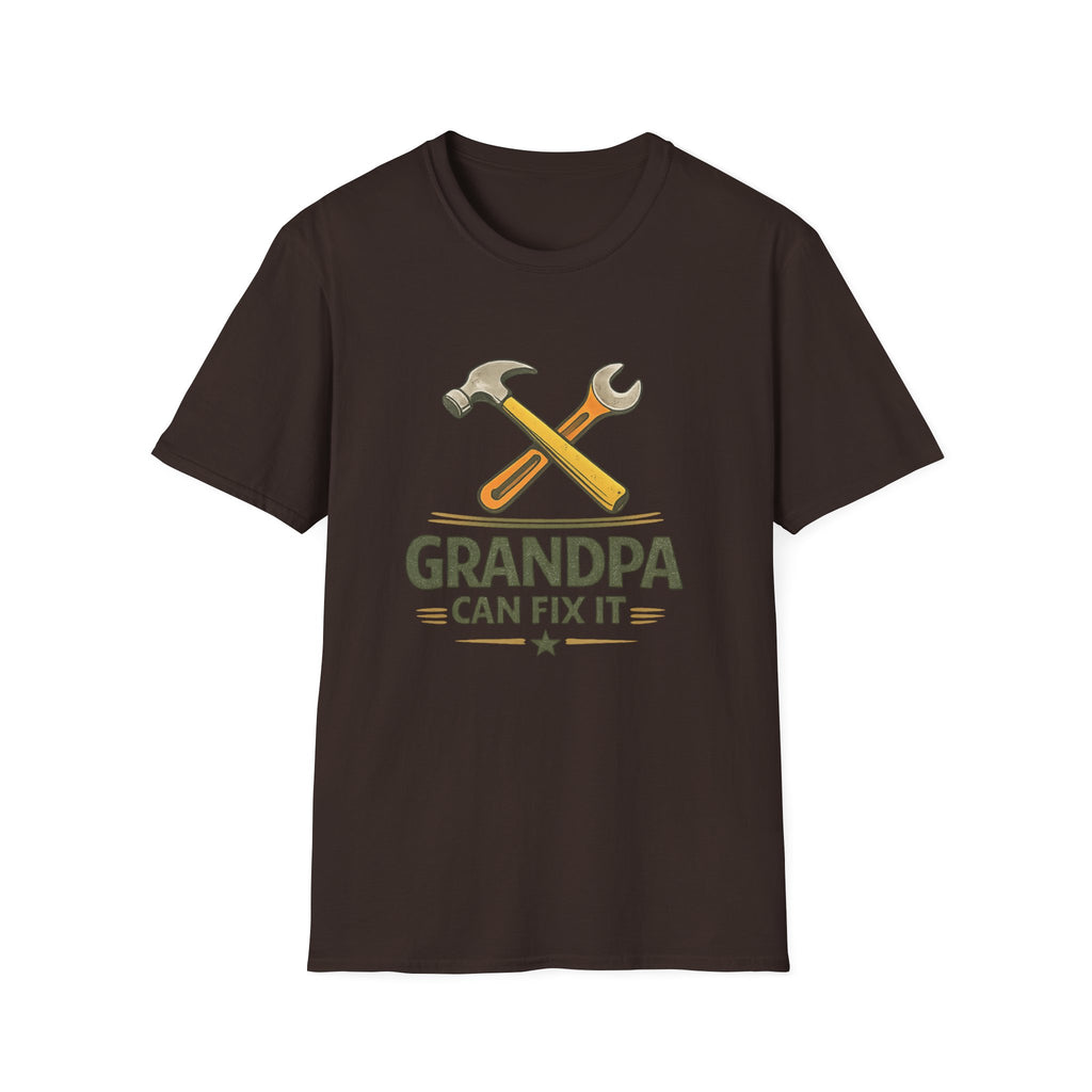 Grandpa Can Fix It T-Shirt — Handyman Tools Retro Tee for Fathers, Grandfathers & DIY Lovers