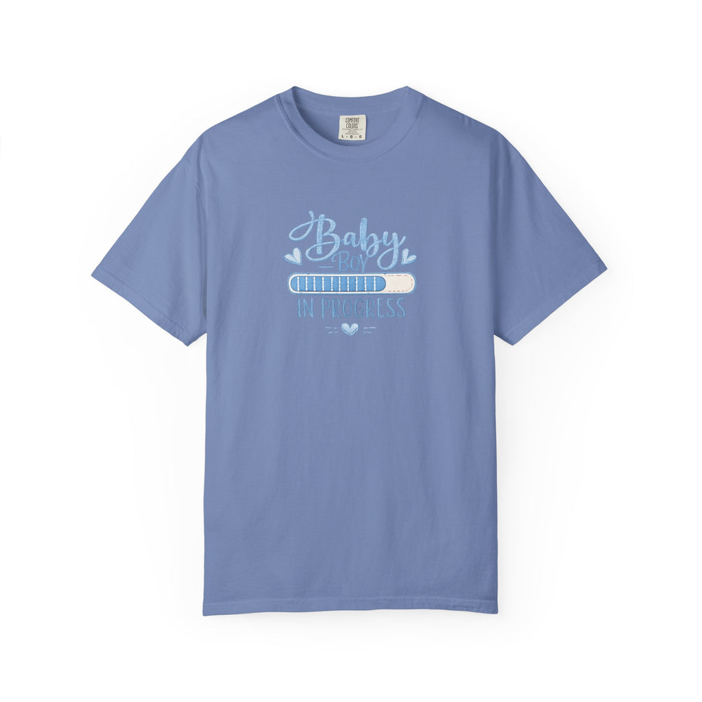 Baby Boy In Progress T-Shirt — Pregnancy Announcement Tee