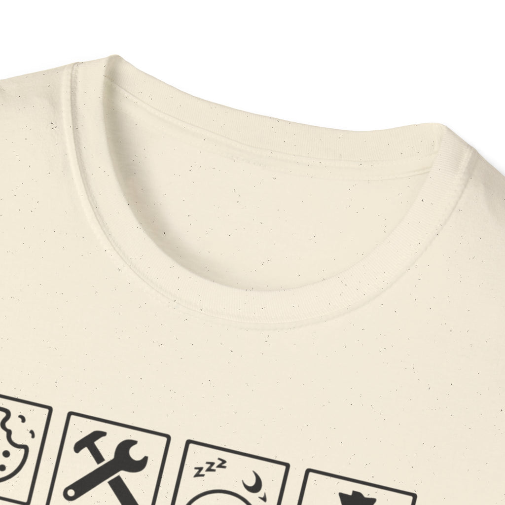 Grandpa Warning T-Shirt — "Spoils Grandkids & Hands Out Biscuits" Funny Grandpa Gift