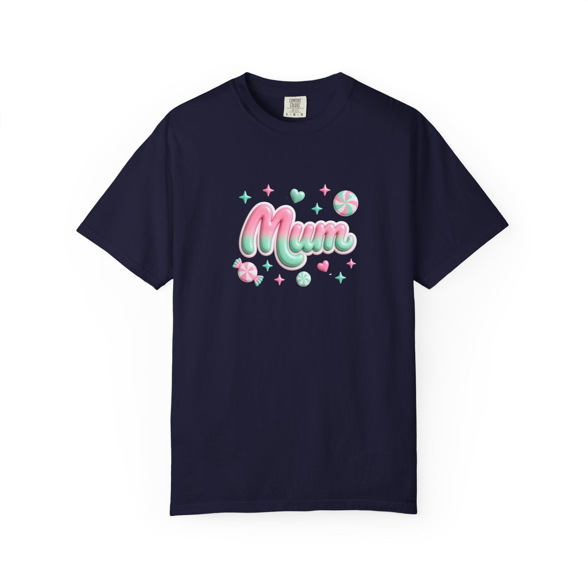 Mum Pastel Candy Script T-Shirt
