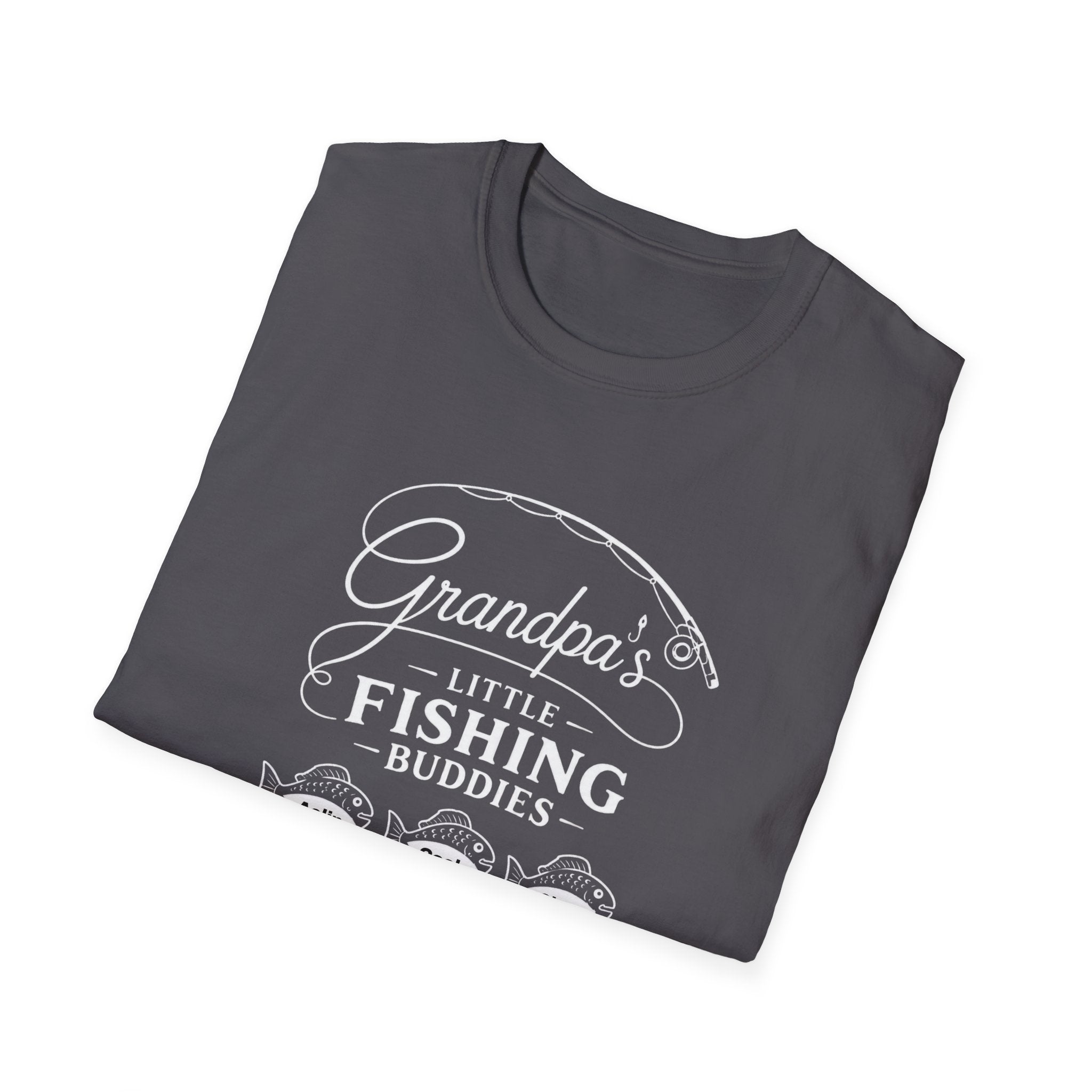 Fishing T-Shirt — "Grandpa's Little Fishing Buddies" Grandpa & Kids Matching Tee