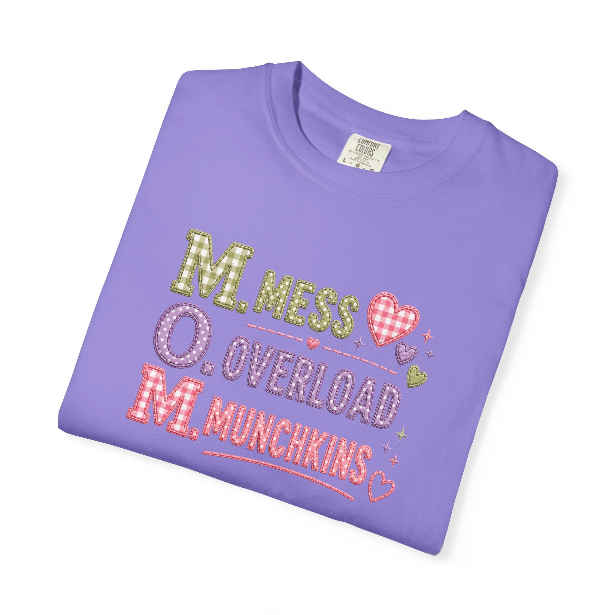M.O.M. Graphic T-Shirt — "Mess Overload Munchkins" Cute Mom Tee