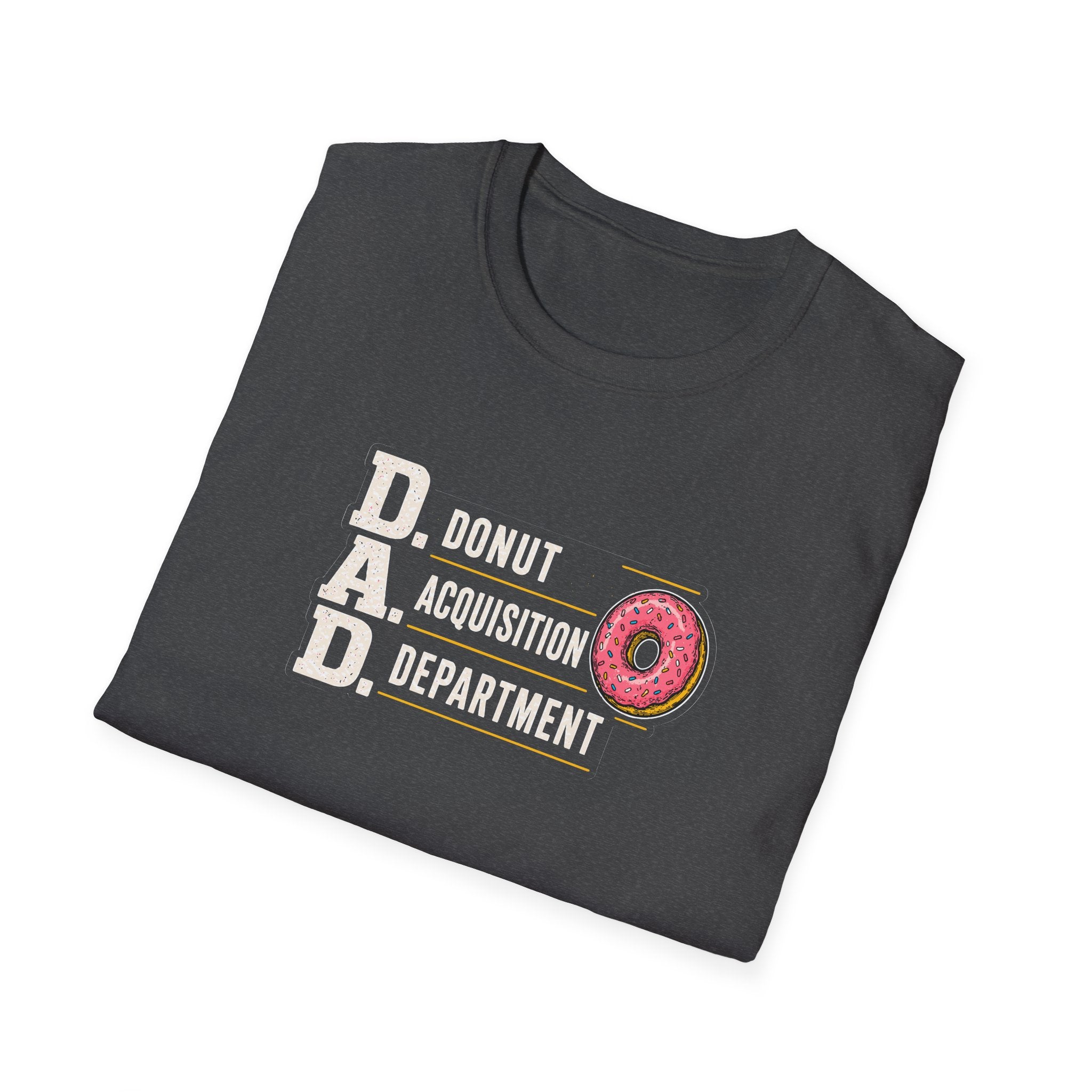Donut Acquisition Department T-Shirt – D.A.D. Funny Dad Shirt for Donut Lovers