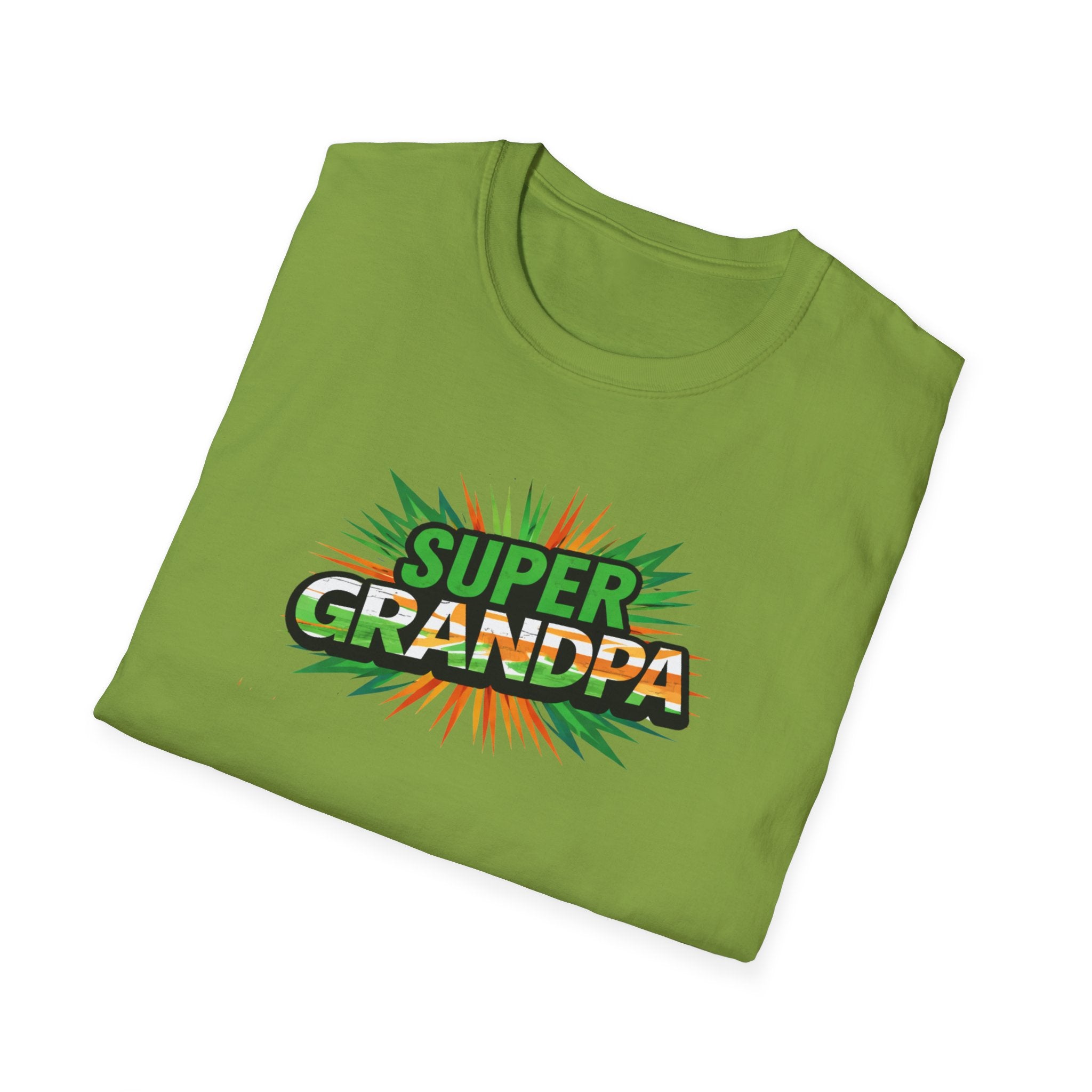 Super Grandpa Ireland Flag/Irish themed T-Shirt — Retro Comic Father's Day Gift