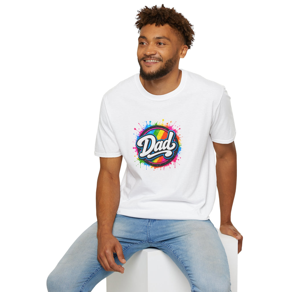 Dad Rainbow Graphic T-Shirt