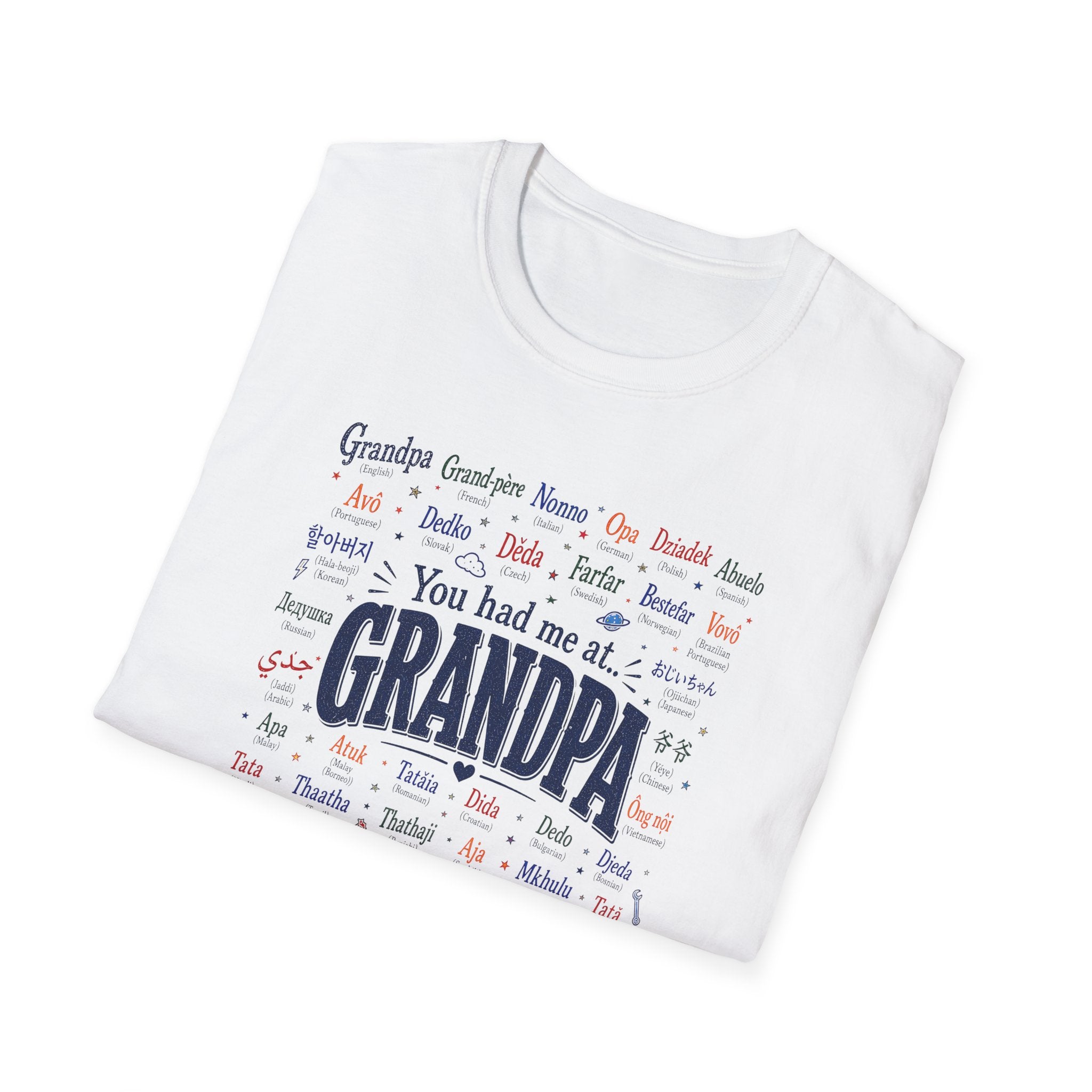 You Had Me at Grandpa T-Shirt — Retro Family Name Gift for Grandfathers