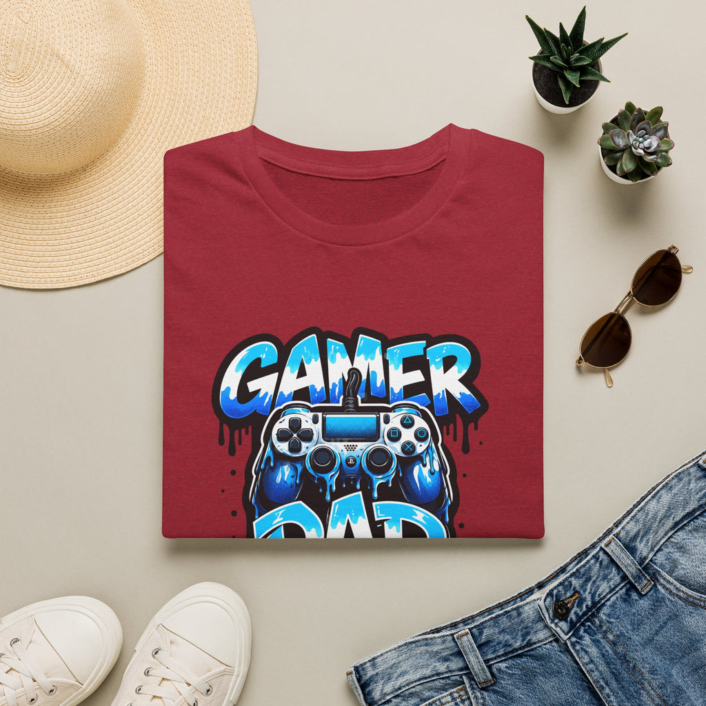 Gamer Dad T-Shirt — Blue Controller T-shirt