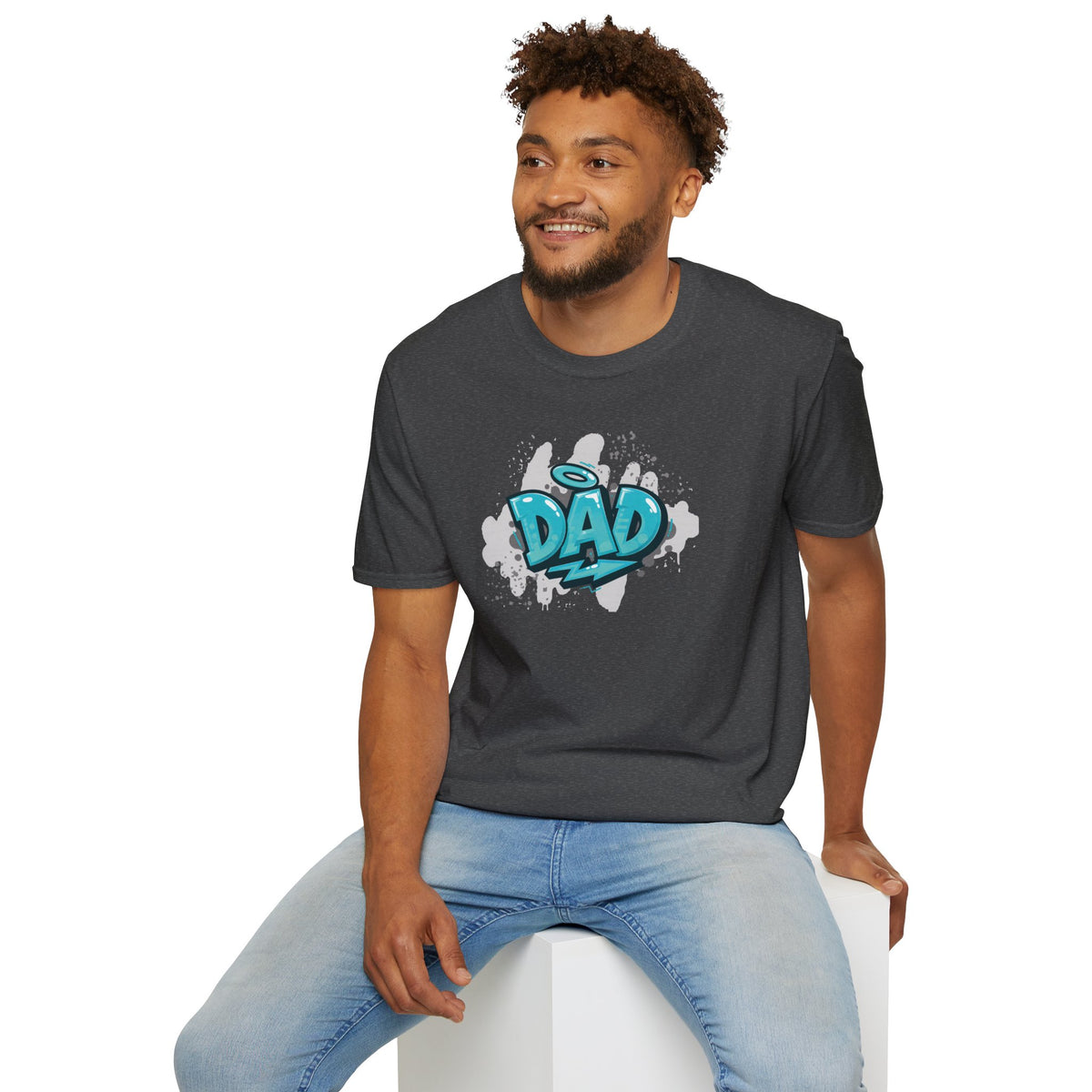 Dad Blue Graffiti T-Shirt