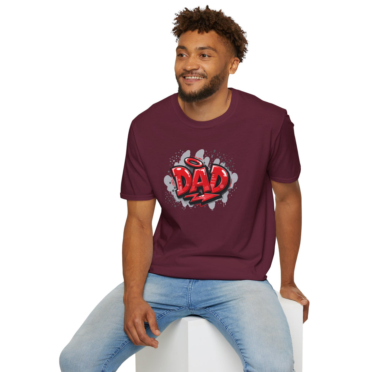 Dad Red Graffiti T-Shirt