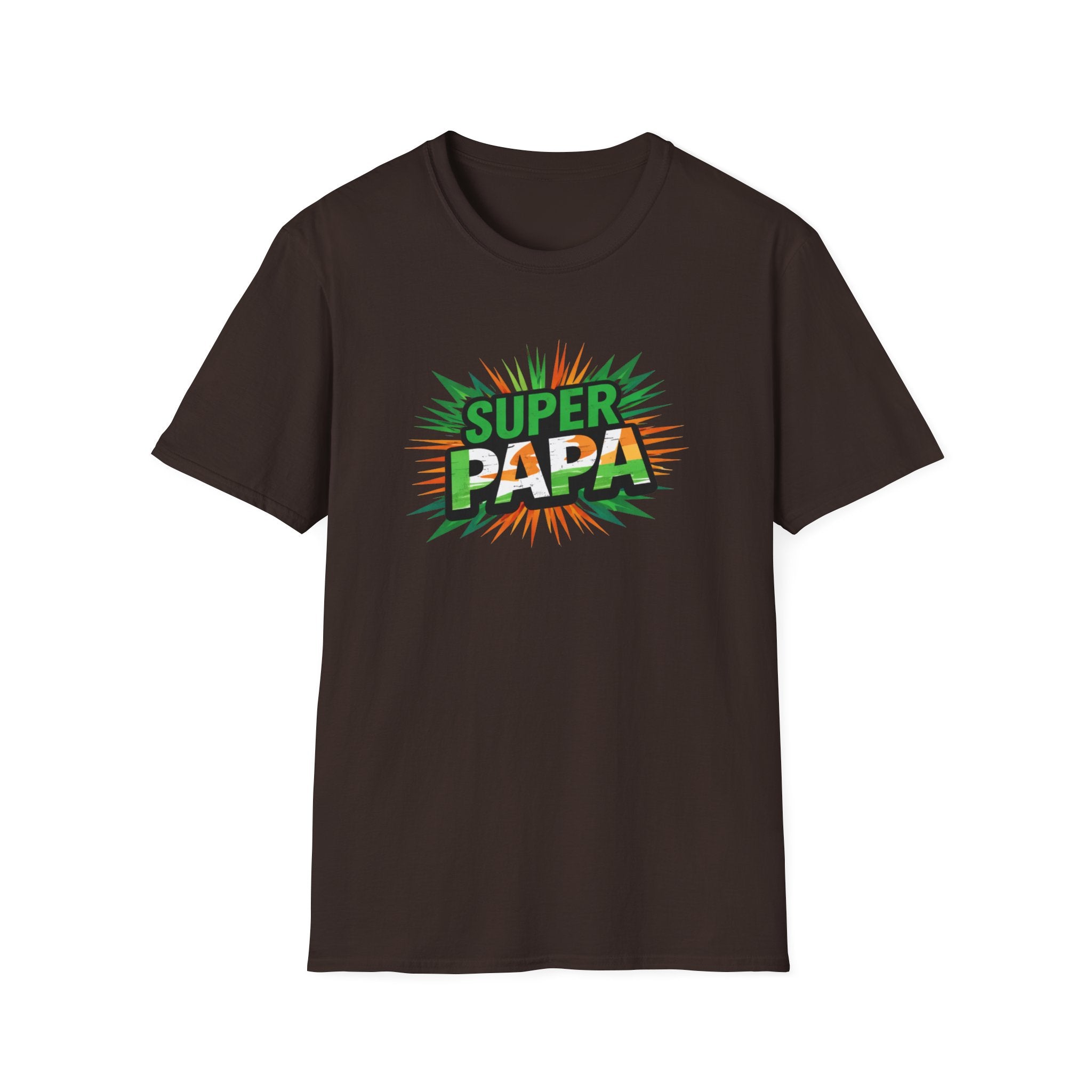 Super Papa Ireland Flag/Irish themed T-Shirt – Comic-Style Father’s Day Tee
