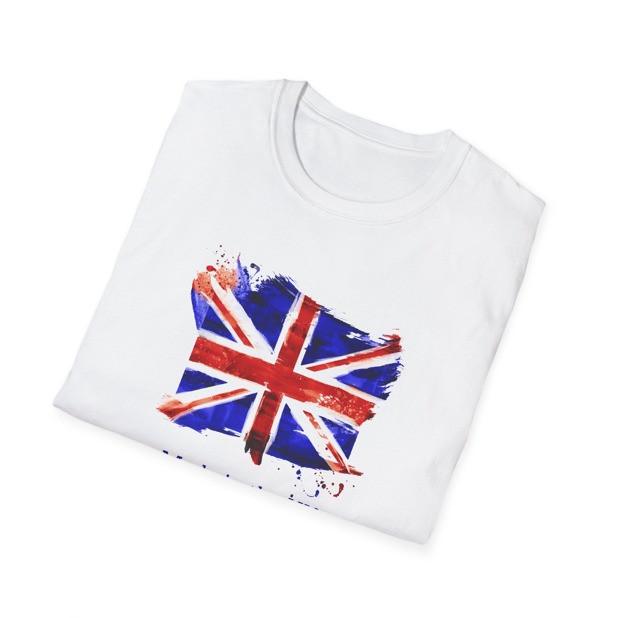 British Flag Watercolor T-Shirt – "Made in the UK" Pride Tee