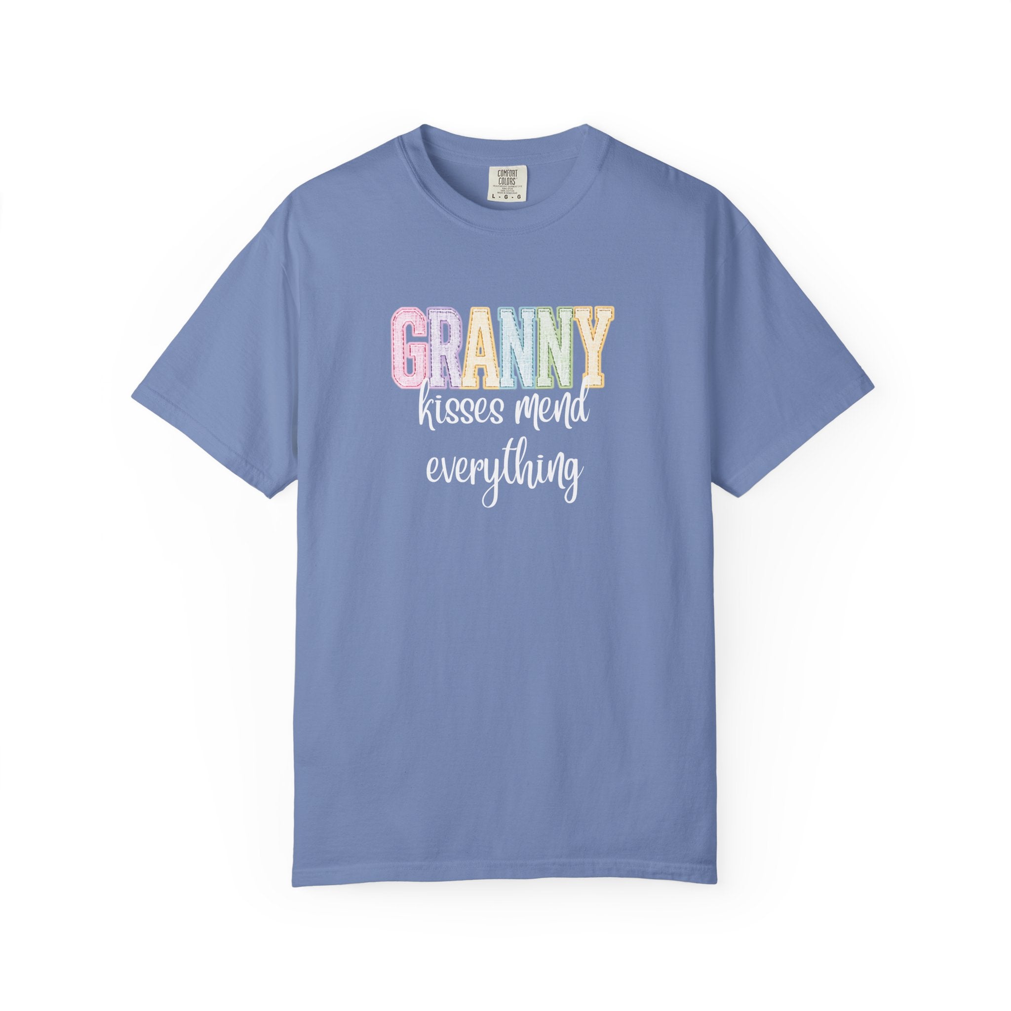 Granny Kisses Mend Everything T-Shirt — Pastel Grandma Gift