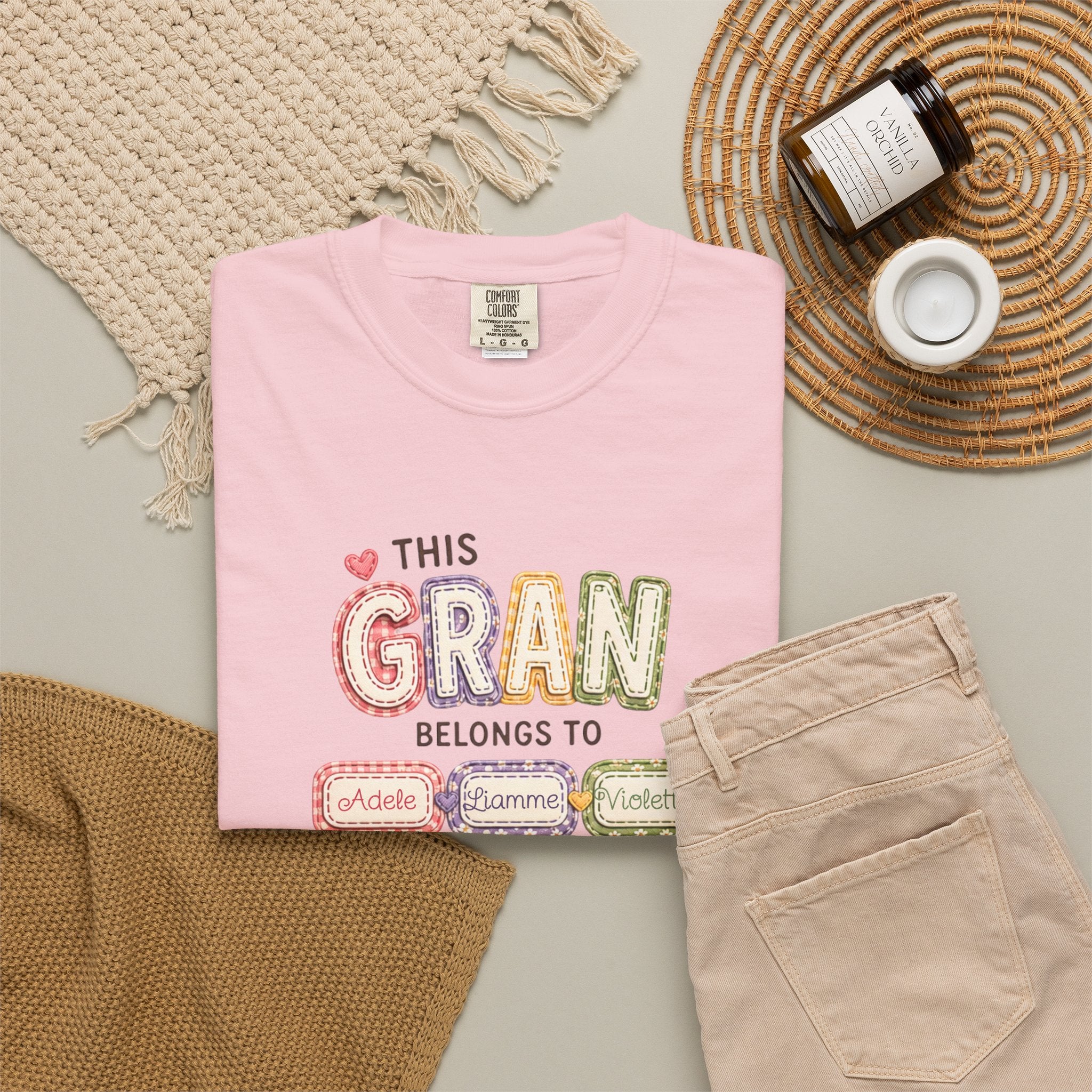 Gran Belongs To T-Shirt — Personalized "This Gran Belongs To" Family Names Tee