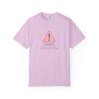 T-Shirt — "Warning: Hormonal" Cute Pink Gingham Alert Graphic