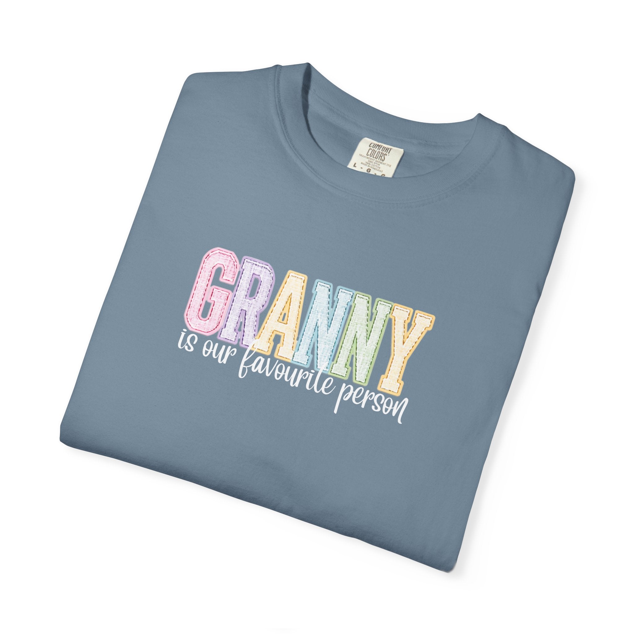 Granny Is Our Favourite Person T-Shirt — Pastel Grandma Gift Tee