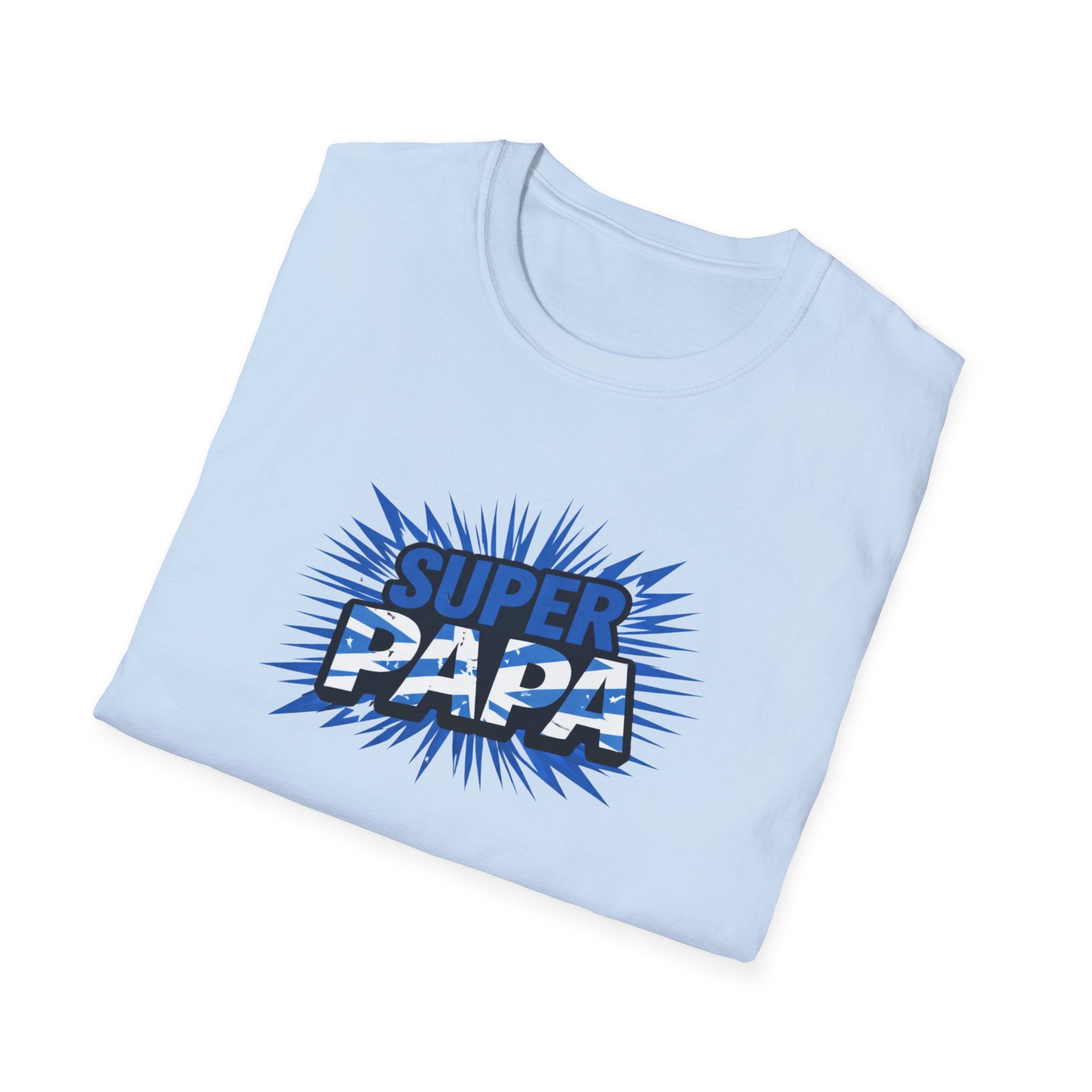 Super Papa Scotland Flag/Scottish themed T-Shirt – Comic Style Father’s Day Gift