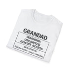 Grandad Warning T-Shirt – "Unlimited Biscuit Access" Funny Grandpa Gift