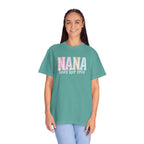 Nana Pastel Varsity T-Shirt — Soft Vintage Lettering Gift for Grandma (Mother's Day/Birthday)