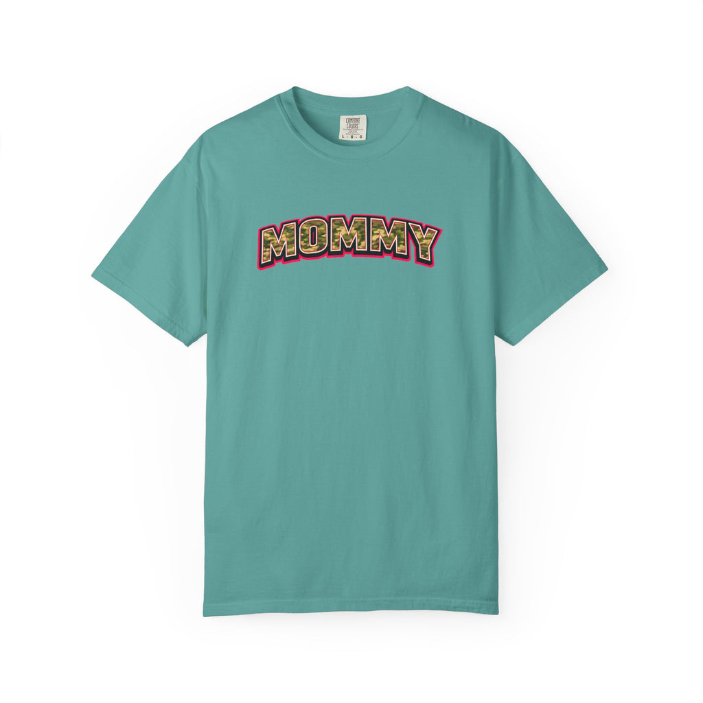 Mommy Camo Graphic T-Shirt — Retro Lettering Mother's Day Tee