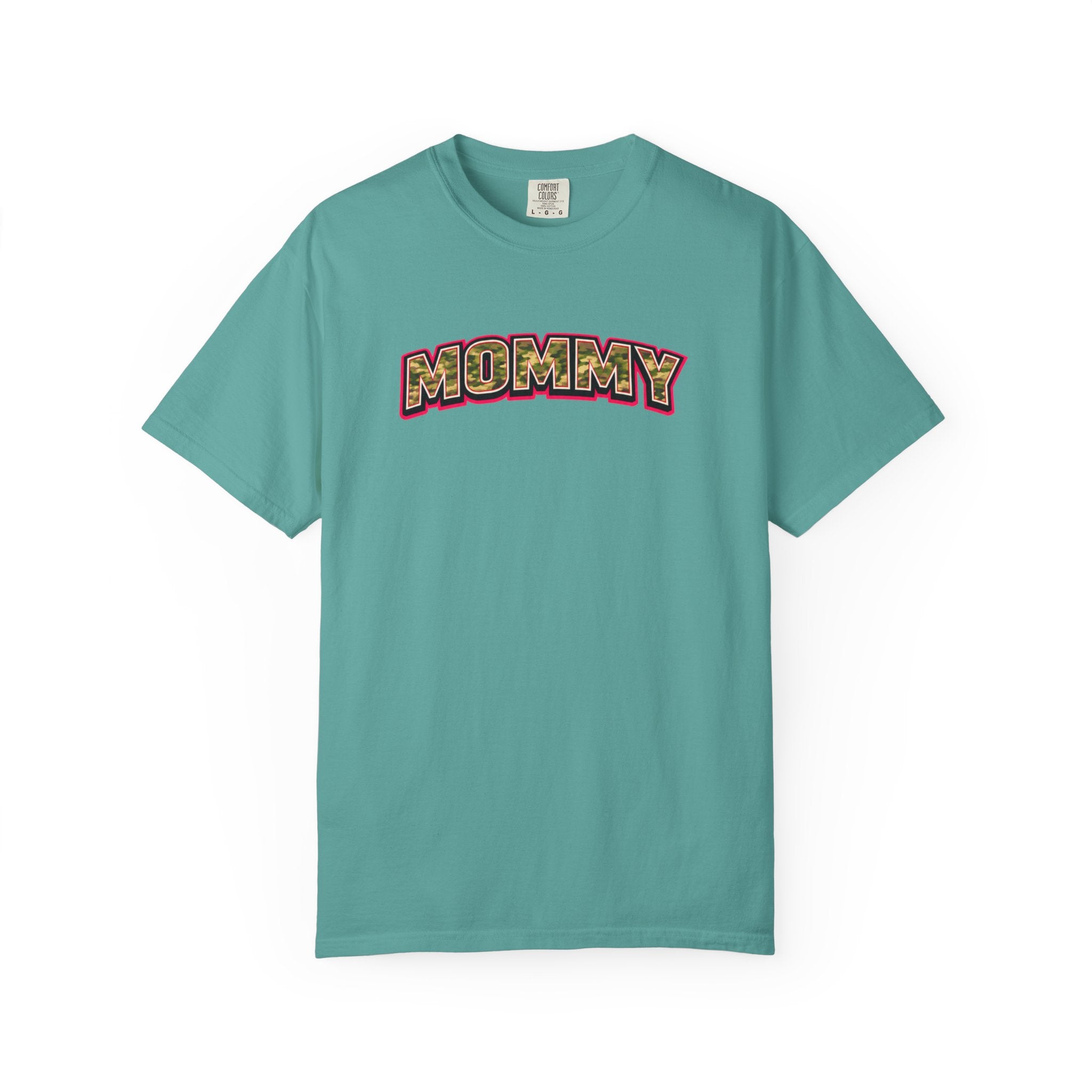 Mommy Camo Graphic T-Shirt — Retro Lettering Mother's Day Tee