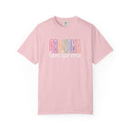 Grandma Loves Her Crew T-Shirt — Pastel Rainbow Grandma Gift