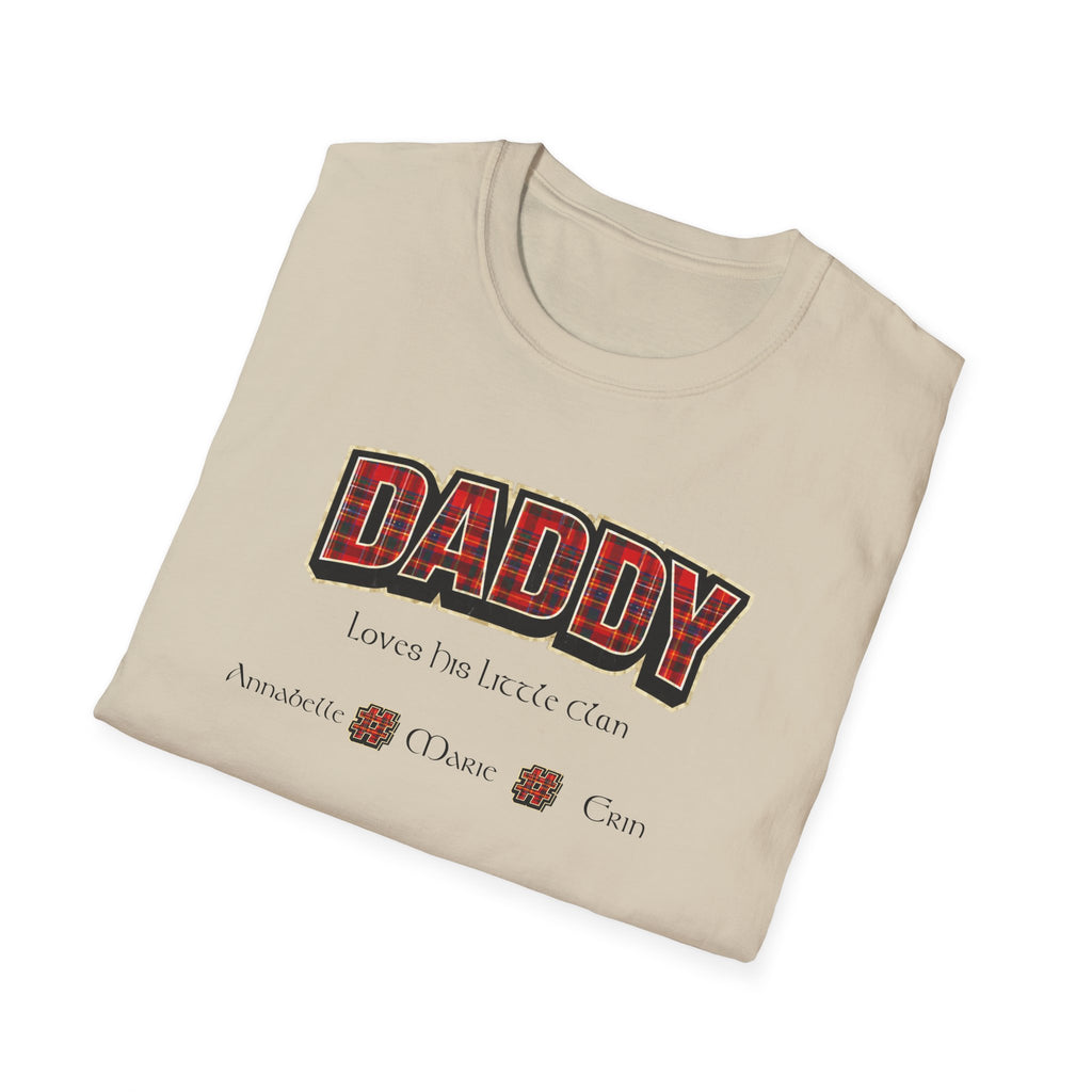 Daddy Plaid Father’s Day T-Shirt — 'Daddy Loves You More Than Coffee' Graphic Tee