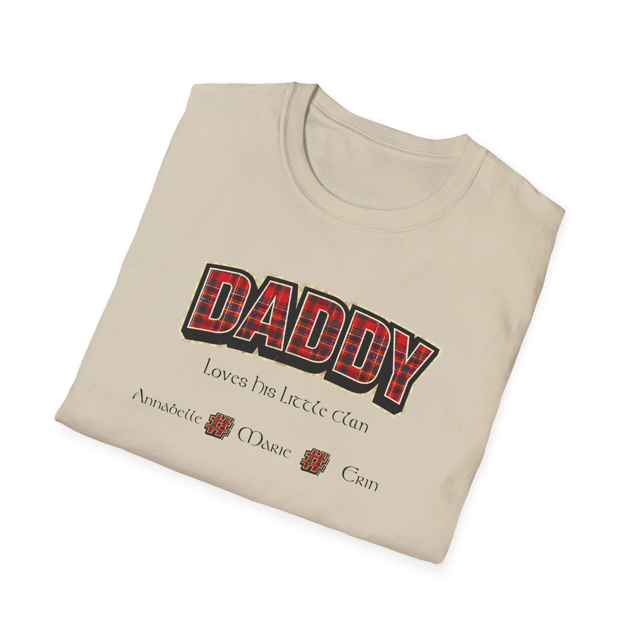 Daddy Plaid Father’s Day T-Shirt — 'Daddy Loves You More Than Coffee' Graphic Tee